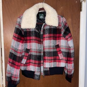 Plaid Cropped Jacket